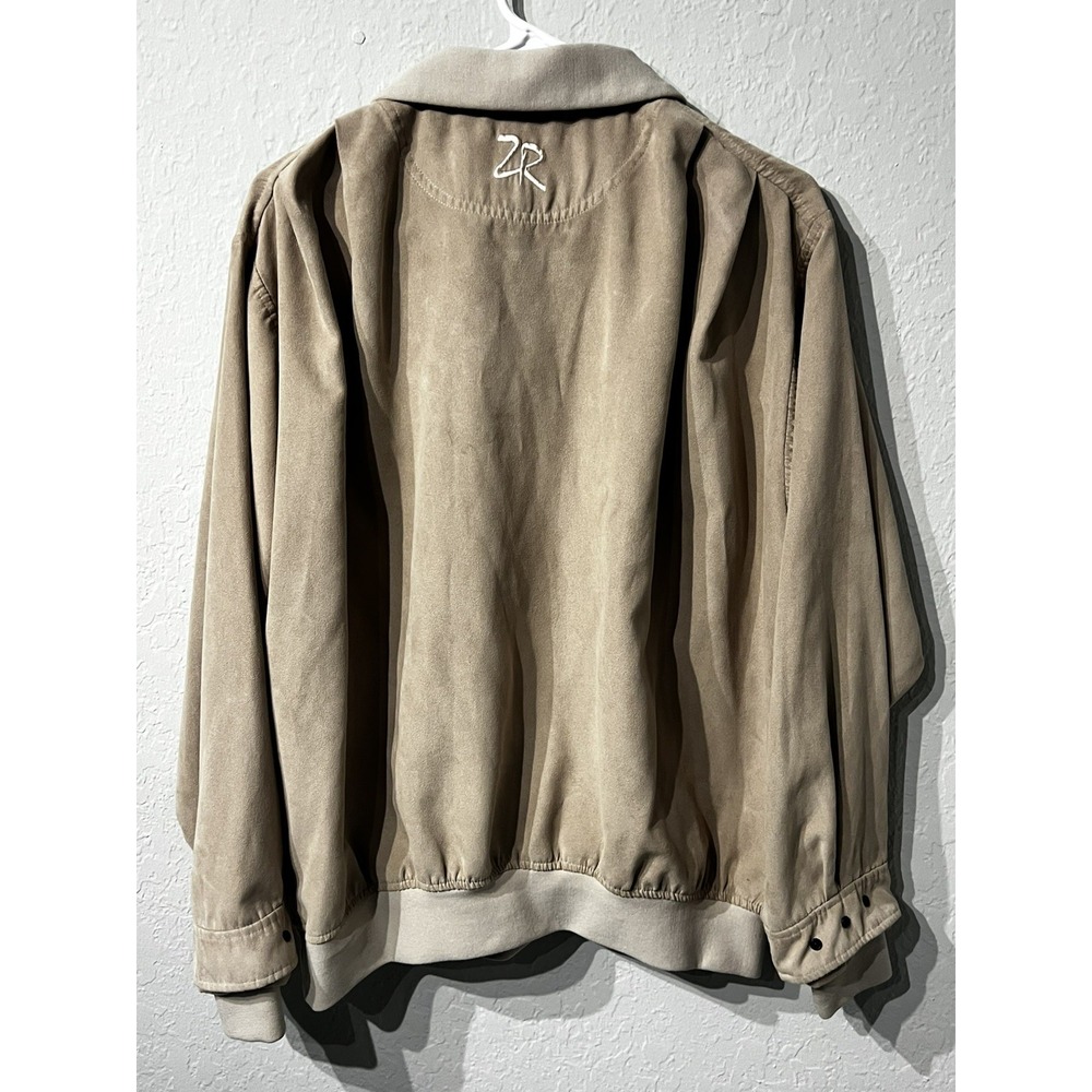 Zero Restriction Jacket Medium Brown Microsuede W… - image 7